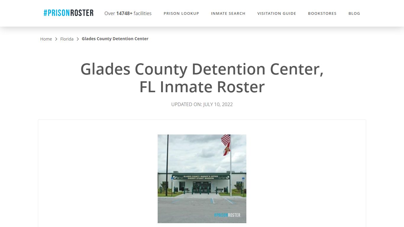 Glades County Detention Center, FL Inmate Roster